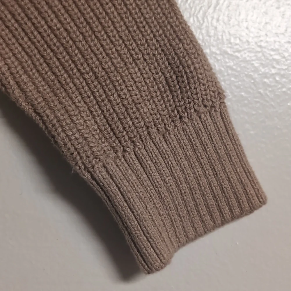 Children's Place NWT Cork Brown Sweater With Fur On‎ Inside Collar Size Small